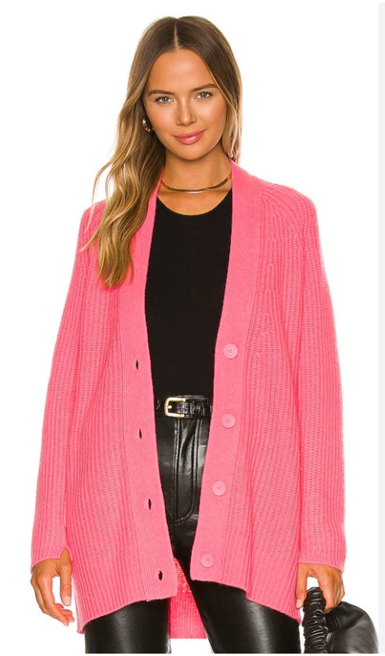 Brochu Walker Jenny Cardigan in Nuevo Pink size XS